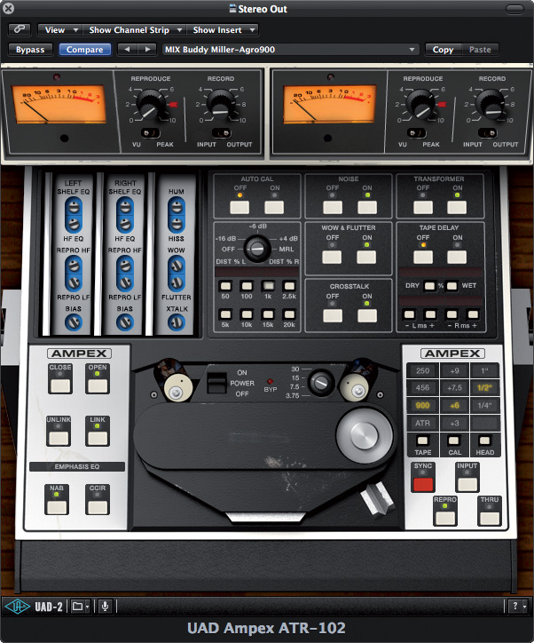 Universal Audio Ampex ATR-102 Mastering Tape Recorder Plug-in 