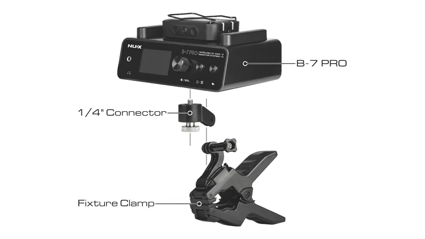 NUX B-7 PRO clamp